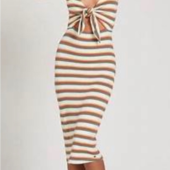 Volcom Dance Strides Midi Dress, Size XL, BNWOT - Picture 2 of 11